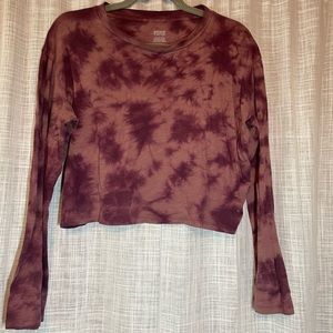 Pink brand cropped long sleeve